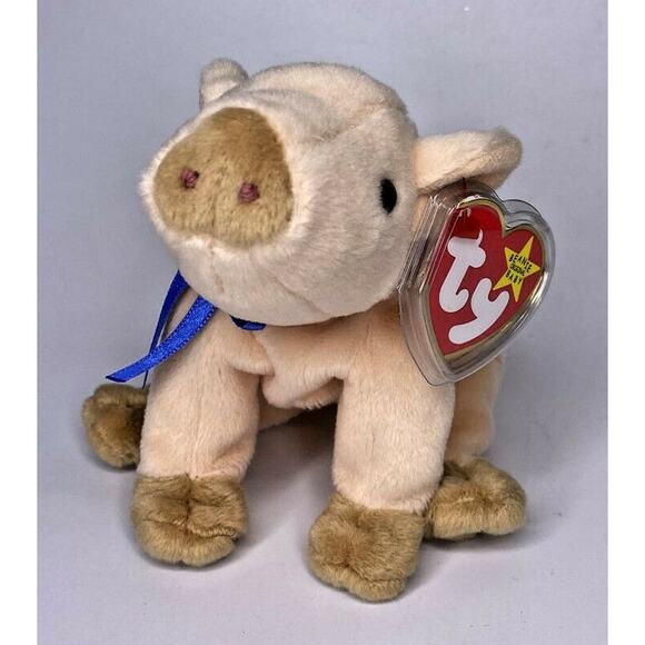 1999 Ty Beanie Baby "Knuckles" Retired Pig BB7 - Picture 1 of 3
